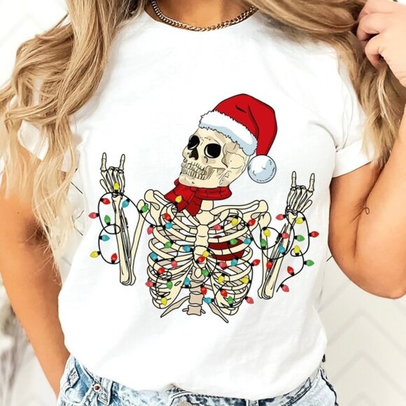 Gildan Other - Christmas Lights Shirt, Colorful Lights Shirt, Christmas Shirt